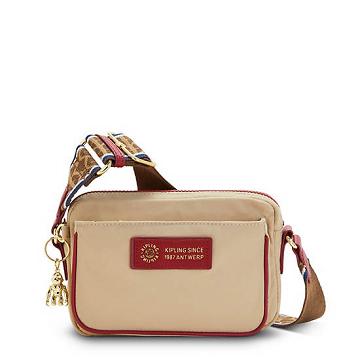 Kipling Abanu Crossbody Bags Natural Beige Combo | AU 1034RV